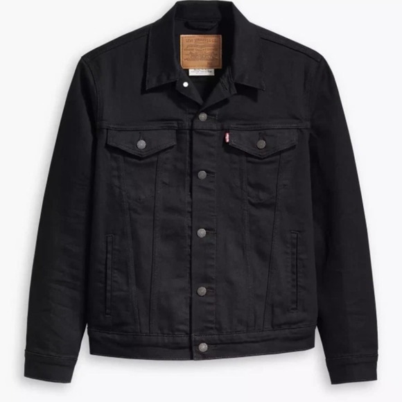 Levi's Premium Trucker Jacket Black Men's Size Medium NWT - Picture 5 of 5